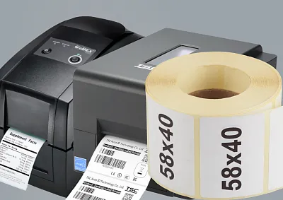 Принтер для печати термоэтикеток размером 58х40 мм: особенности устройства